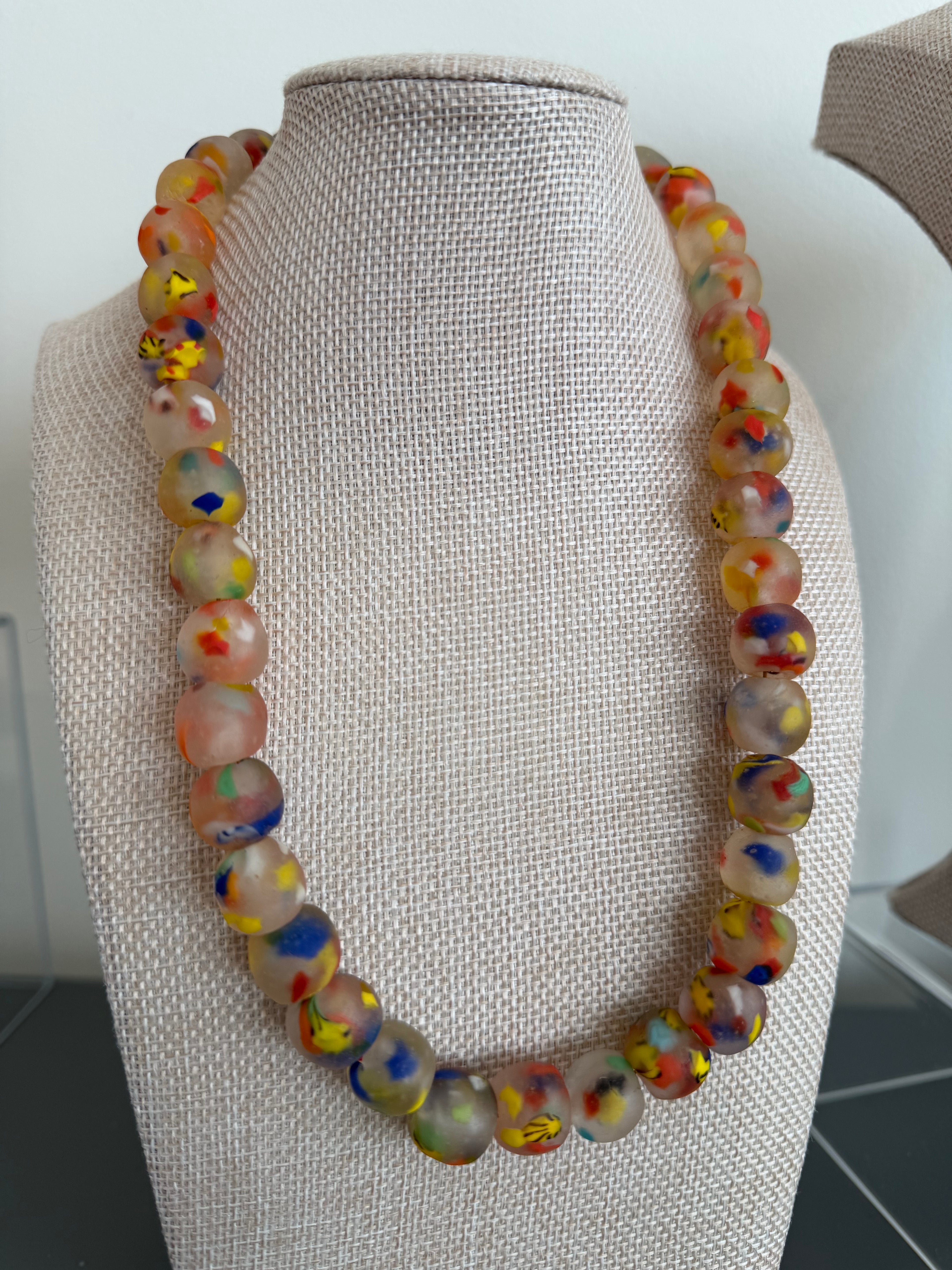 Multi-colored African Glass Beads