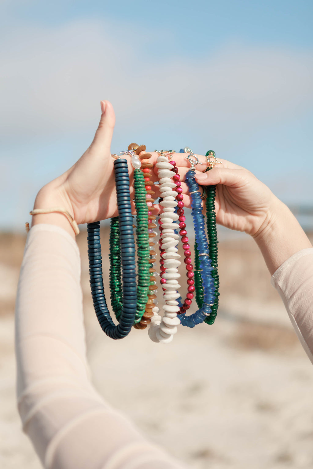 Navy Coconut Neckalce
