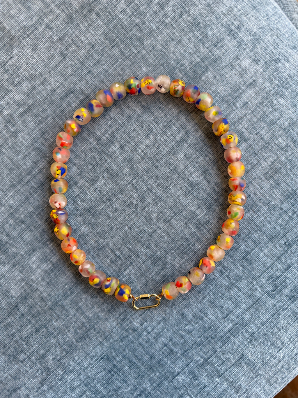 Multi-colored African Glass Beads