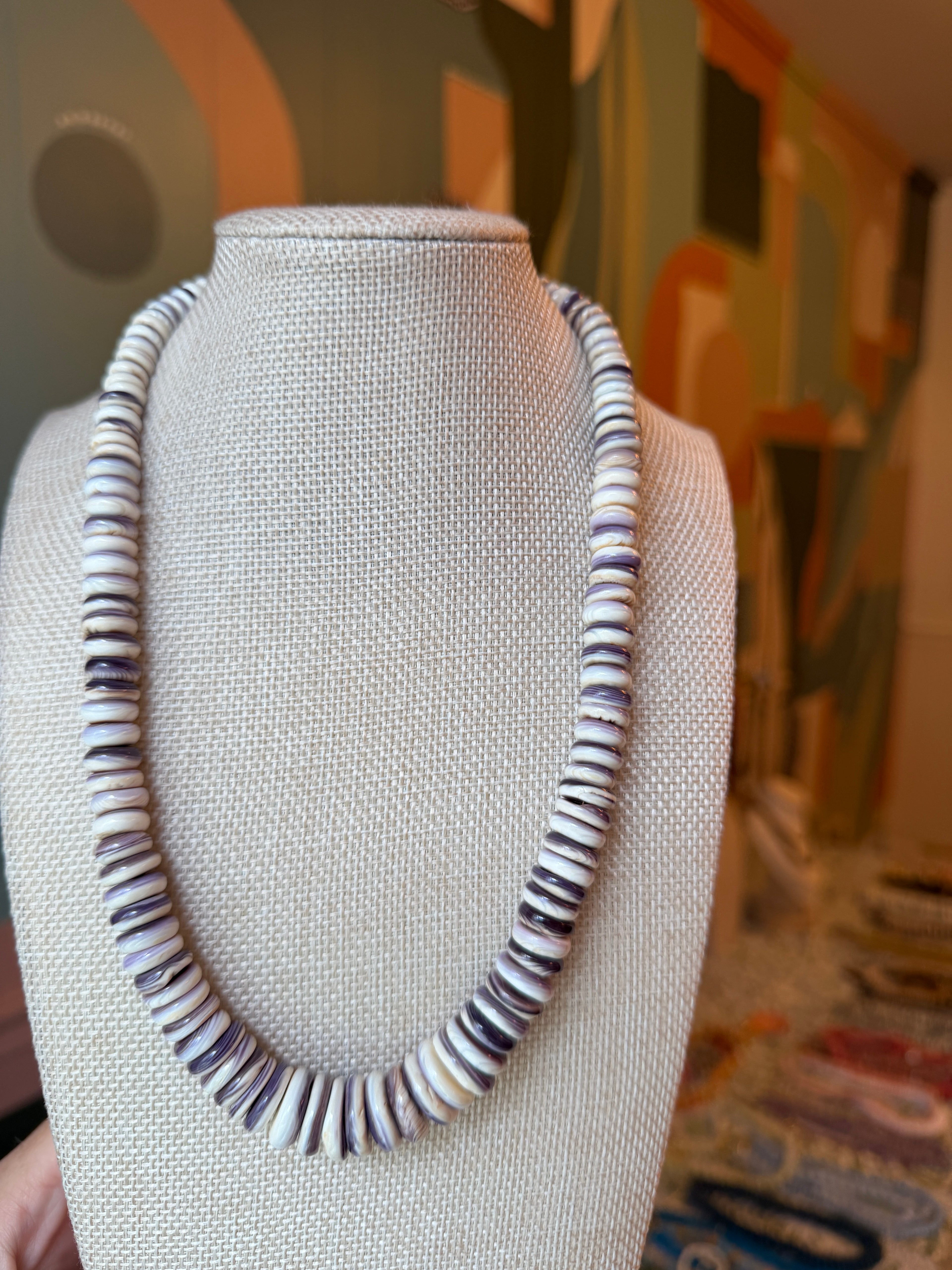 Wampum Purple & white